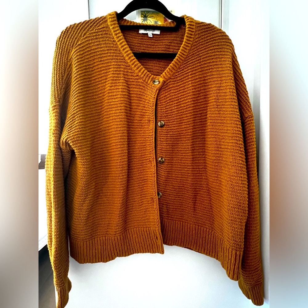 Madewell Burnt Orange Cardigan - Size L